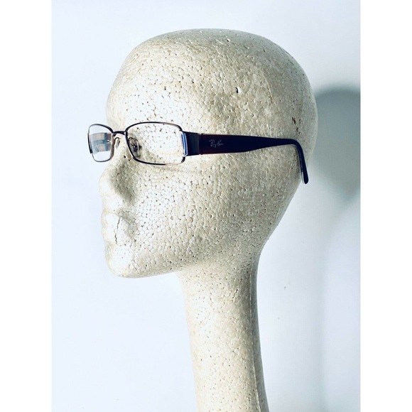 RayBan Gold Metal Rectangular Brown Glasses